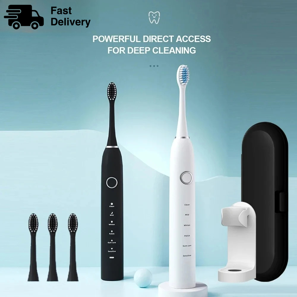 Teeth Whitening Kit - KLXKLX Soniczna Elektryczna Szczoteczka do Zębów